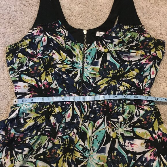 Faux Leather Braided Trim Summer Batik Print Inspired Dress - Picture 13 of 16